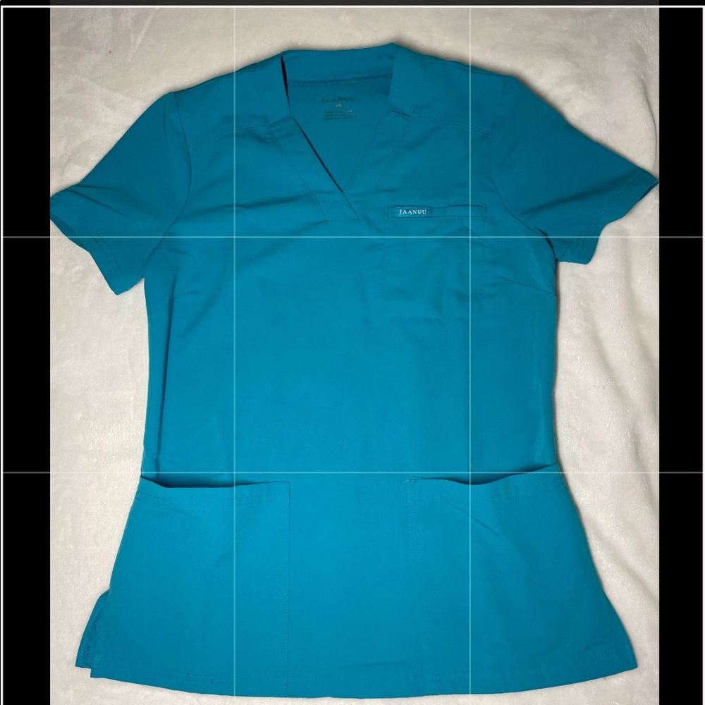 Janauu Scrub top; Teal; XS